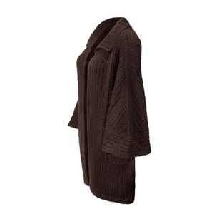 Cabi Brown Repose Cape Sweater